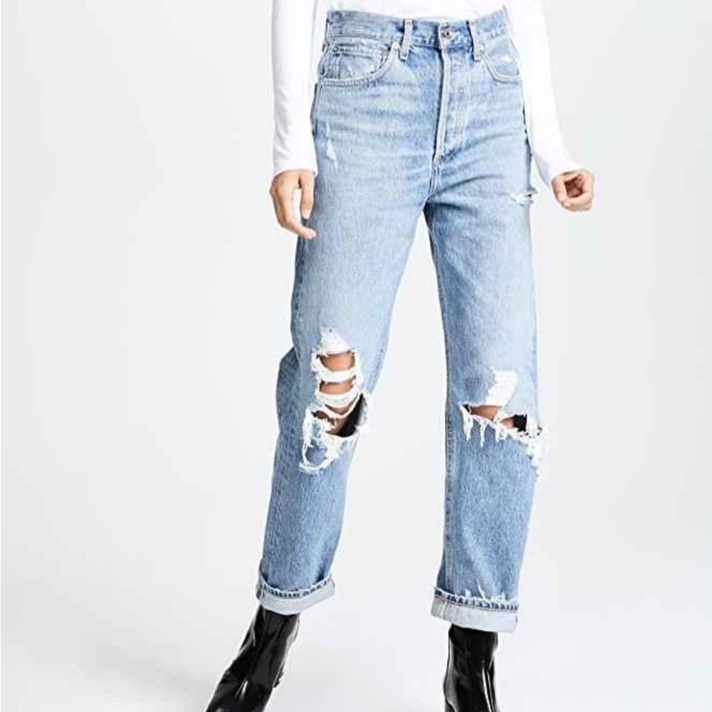Agolde 90's Jean, Distressed, new Boyfriend Style, Fall out Relaxed